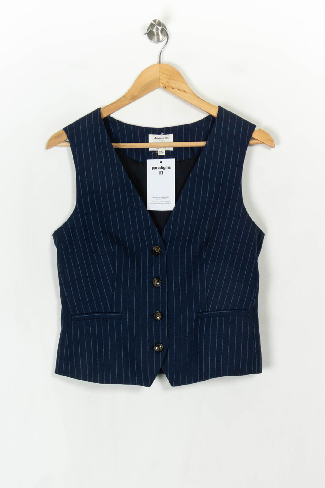 Gilet Bleu - Taille M/38 de la marque Maison 123 | PARAD121041 - Vendu par Paradigme - Image 2