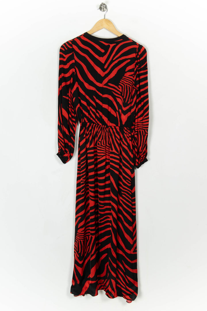 Robe longue rouge et noire - Taille XS/34 de la marque The Kooples | PARAD121042 - Vendu par Paradigme - Image 5