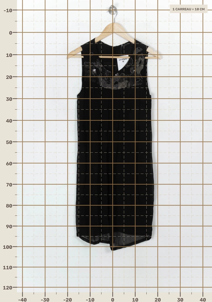 Robe Sans Manches Noire - Taille M/38 de la marque IKKS | PARAD121043 - Vendu par Paradigme - Image 4