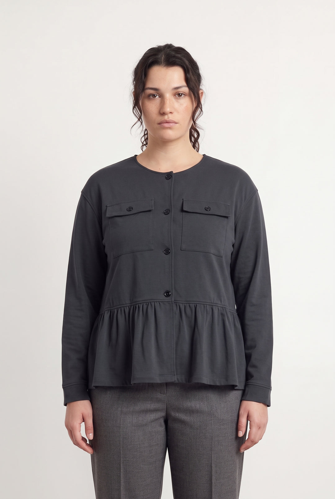 Veste Grise - Taille XXXL/46 de la marque Indies | PARAD121049 - Vendu par Paradigme - Image 1