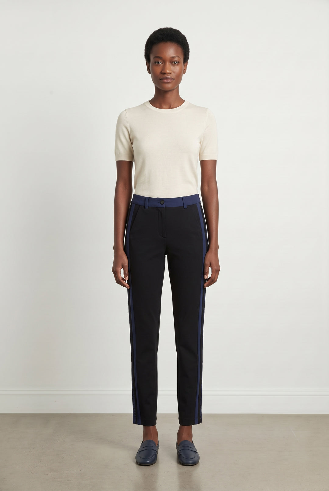 Pantalon Noir et Bleu - Taille S/36 de la marque Indies | PARAD121054 - Vendu par Paradigme - Image 1