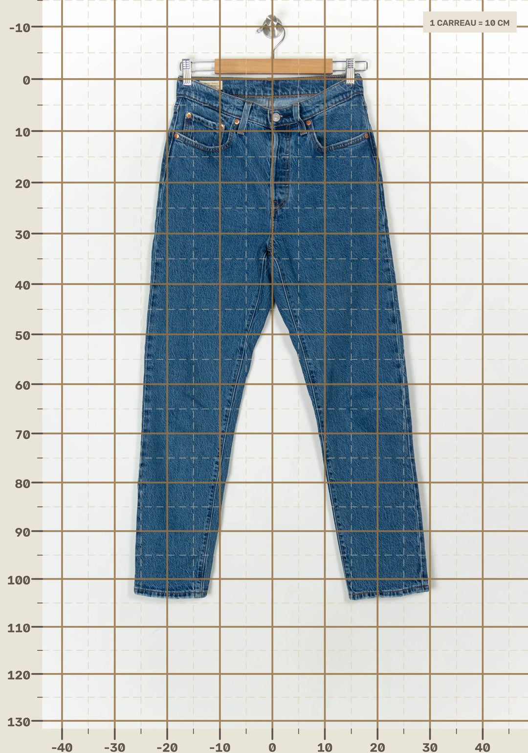 Jean Droit Bleu - Taille M/38 de la marque Levi&