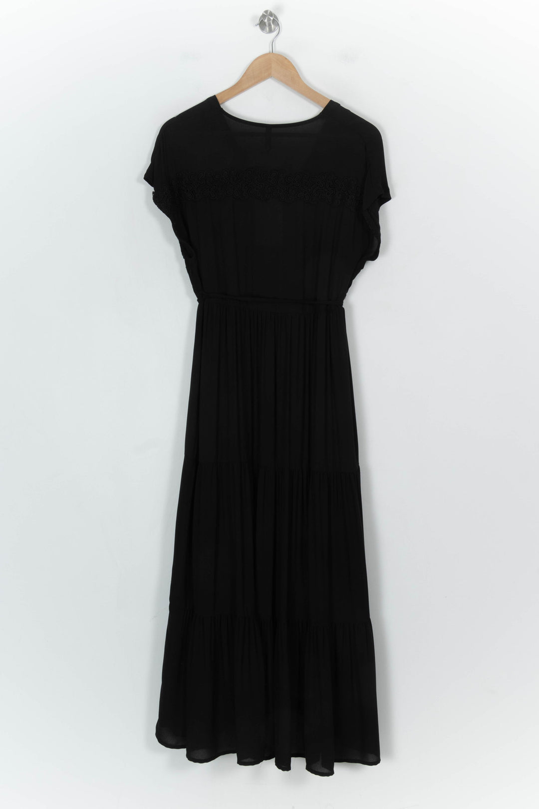 Robe Longue Noire - Taille S/36 de la marque Indies | PARAD121061 - Vendu par Paradigme - Image 5