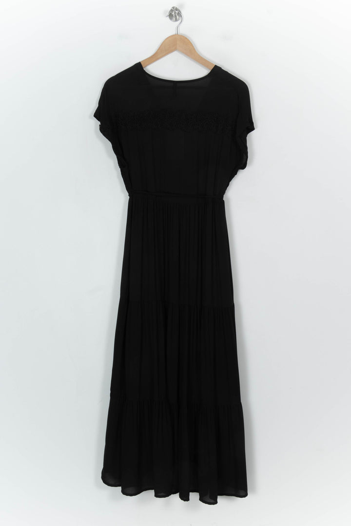 Robe Longue Noire - Taille S/36 de la marque Indies | PARAD121061 - Vendu par Paradigme - Image 5