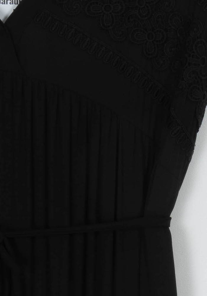 Robe Longue Noire - Taille S/36 de la marque Indies | PARAD121061 - Vendu par Paradigme - Image 3