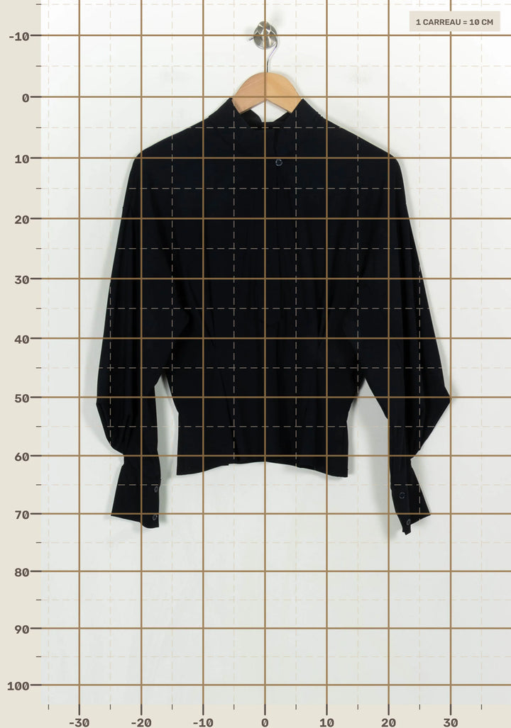 Blouse Bleue - Taille S/36 de la marque Indies | PARAD121062 - Vendu par Paradigme - Image 4