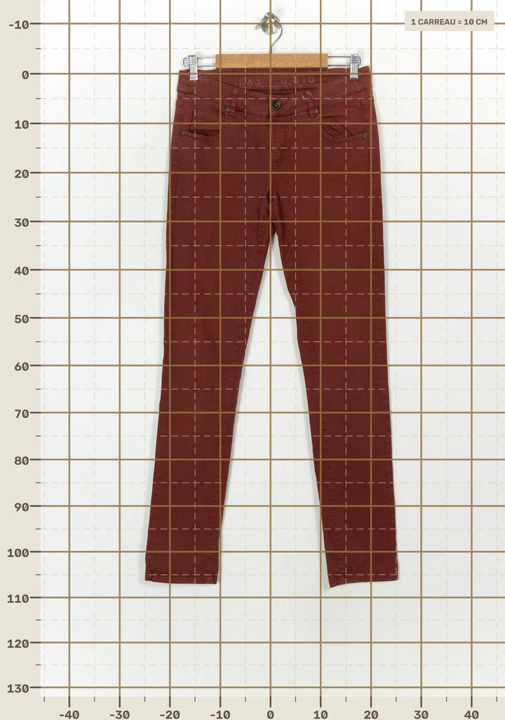 Jean Bordeaux - Taille M/38 de la marque IKKS | PARAD121064 - Vendu par Paradigme - Image 4
