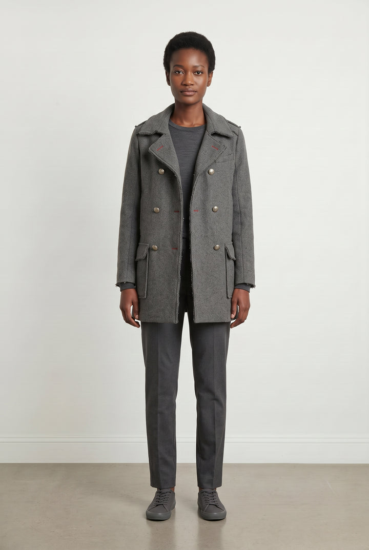 Caban Gris - Taille S/36 de la marque IKKS | PARAD121066 - Vendu par Paradigme - Image 1