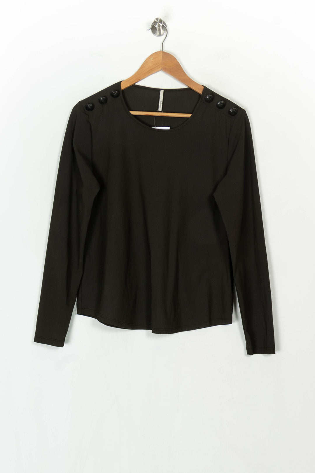 Tee-shirt Manches Longues Vert - Taille M/38 de la marque Indies | PARAD121067 - Vendu par Paradigme - Image 2