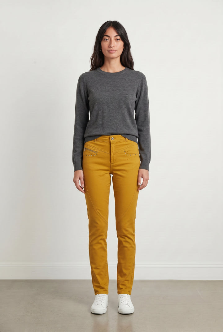 Jean Jaune - Taille S/36 de la marque Bleu Blanc Rouge | PARAD121082 - Vendu par Paradigme - Image 1
