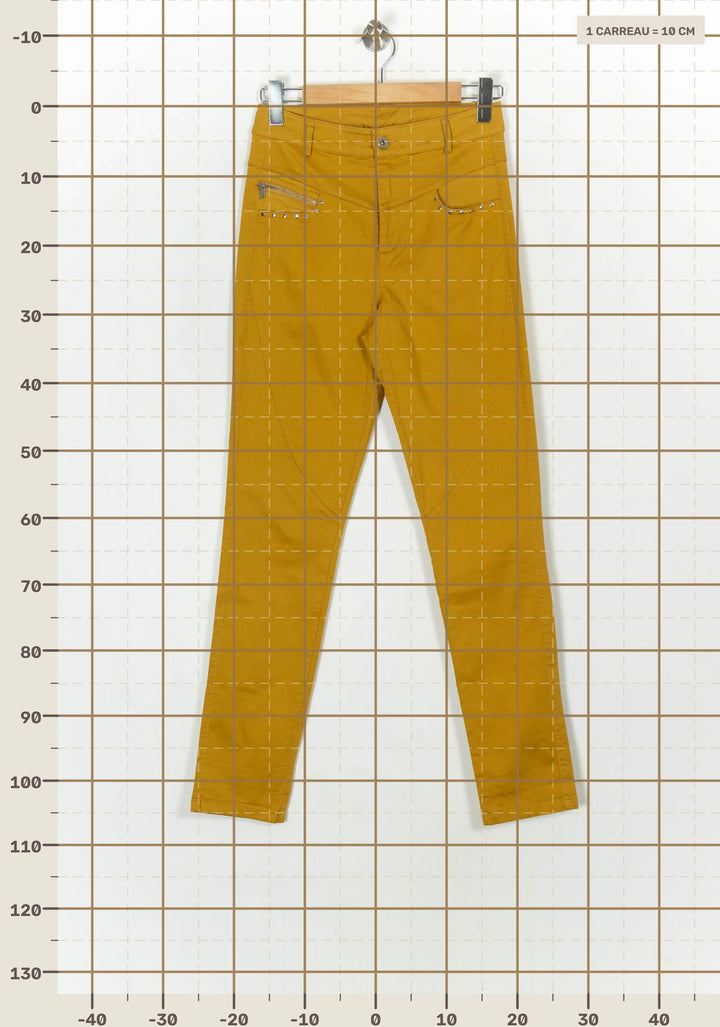 Jean Jaune - Taille S/36 de la marque Bleu Blanc Rouge | PARAD121082 - Vendu par Paradigme - Image 4