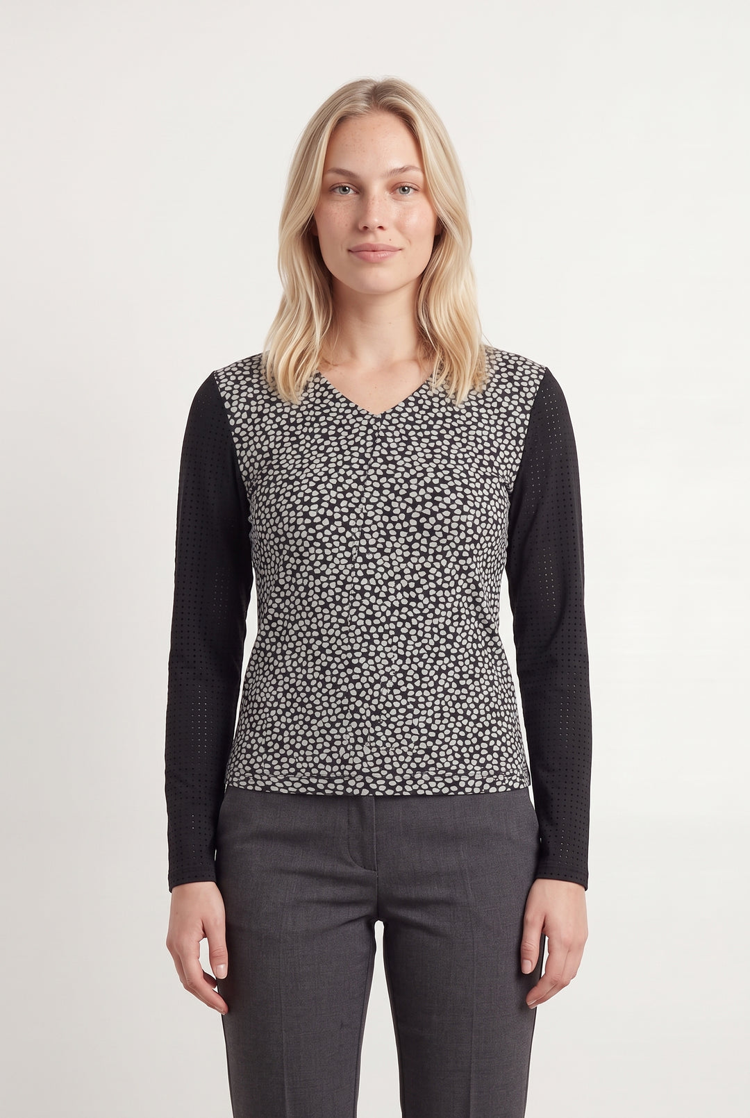 Top Noir et Blanc - Taille L/40 de la marque Bleu Blanc Rouge | PARAD121086 - Vendu par Paradigme - Image 1