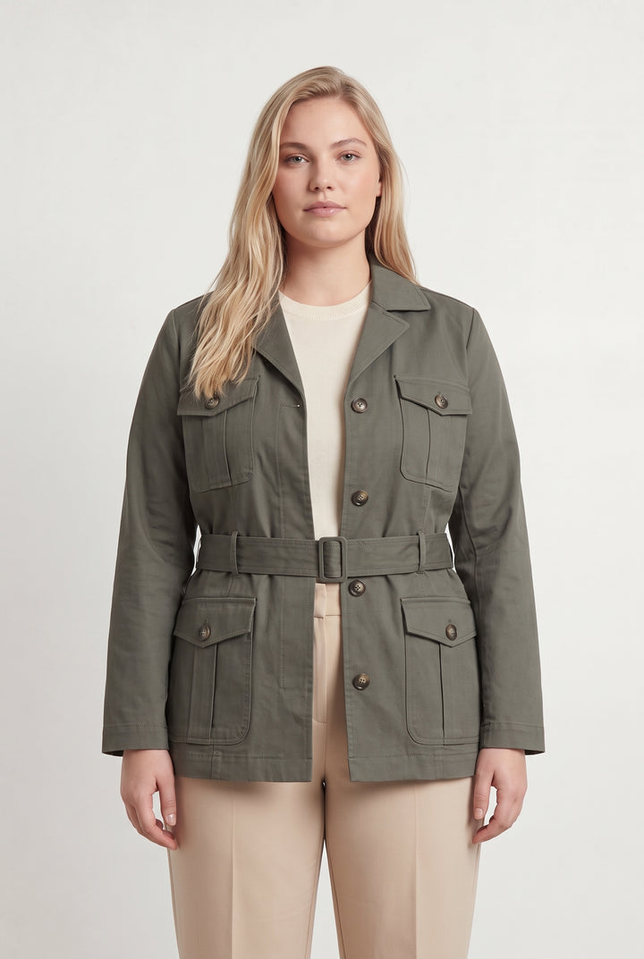 Veste Saharienne Verte - Taille XL/42 de la marque ZAPA | PARAD121088 - Vendu par Paradigme - Image 1