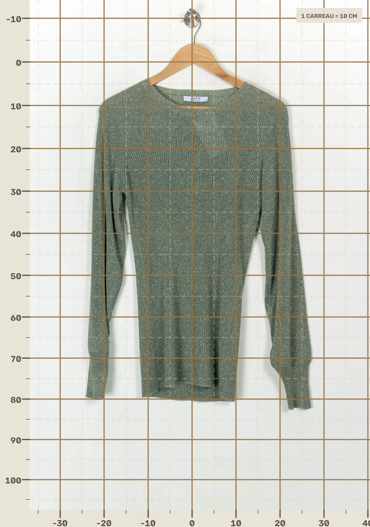 Pull Vert - Taille L/40 de la marque ZAPA | PARAD121089 - Vendu par Paradigme - Image 4