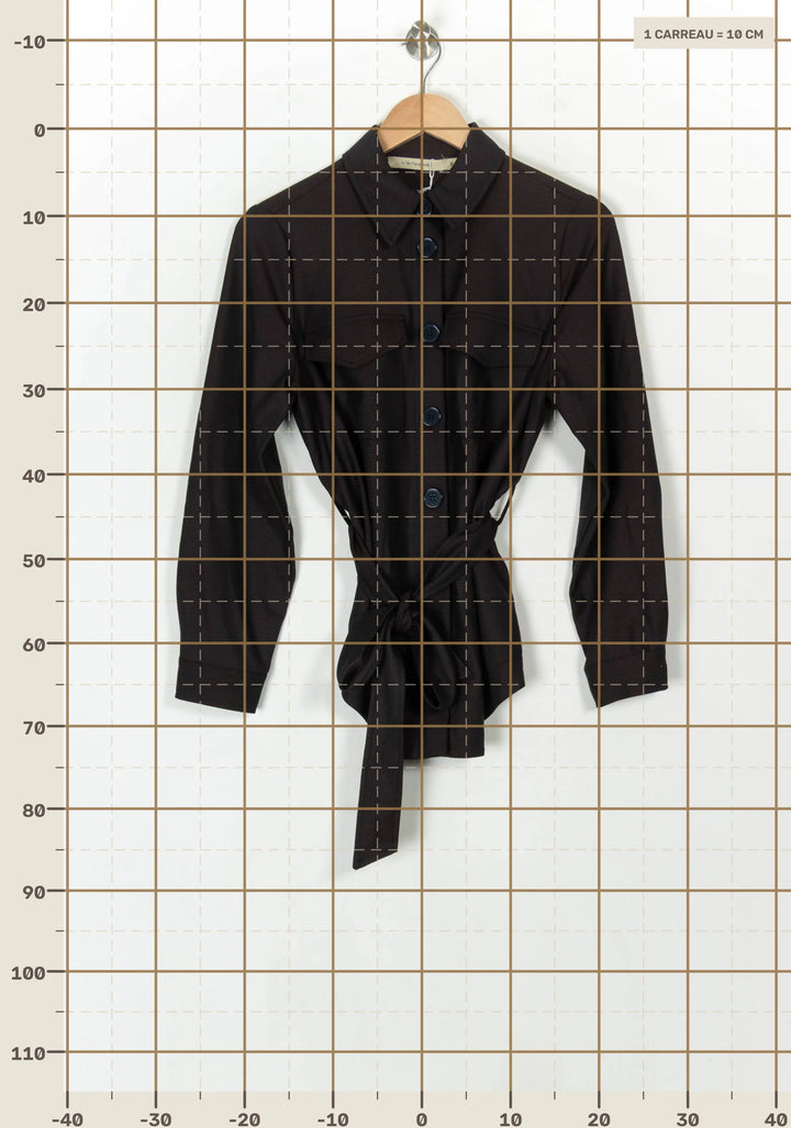 Veste Marron - Taille S/36 de la marque La Fée Maraboutée | PARAD121093 - Vendu par Paradigme - Image 4