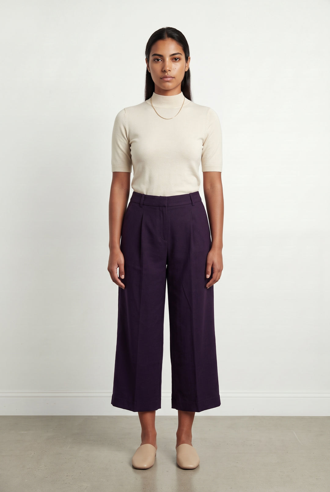 Pantalon Violet - Taille L/40 de la marque Caroll | PARAD121095 - Vendu par Paradigme - Image 1