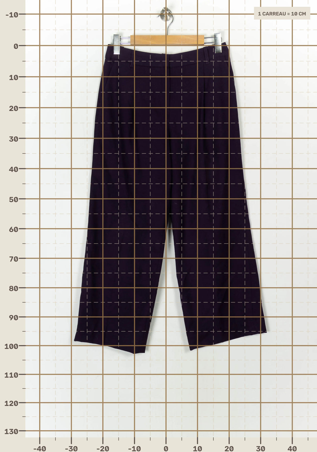 Pantalon Violet - Taille L/40 de la marque Caroll | PARAD121095 - Vendu par Paradigme - Image 4