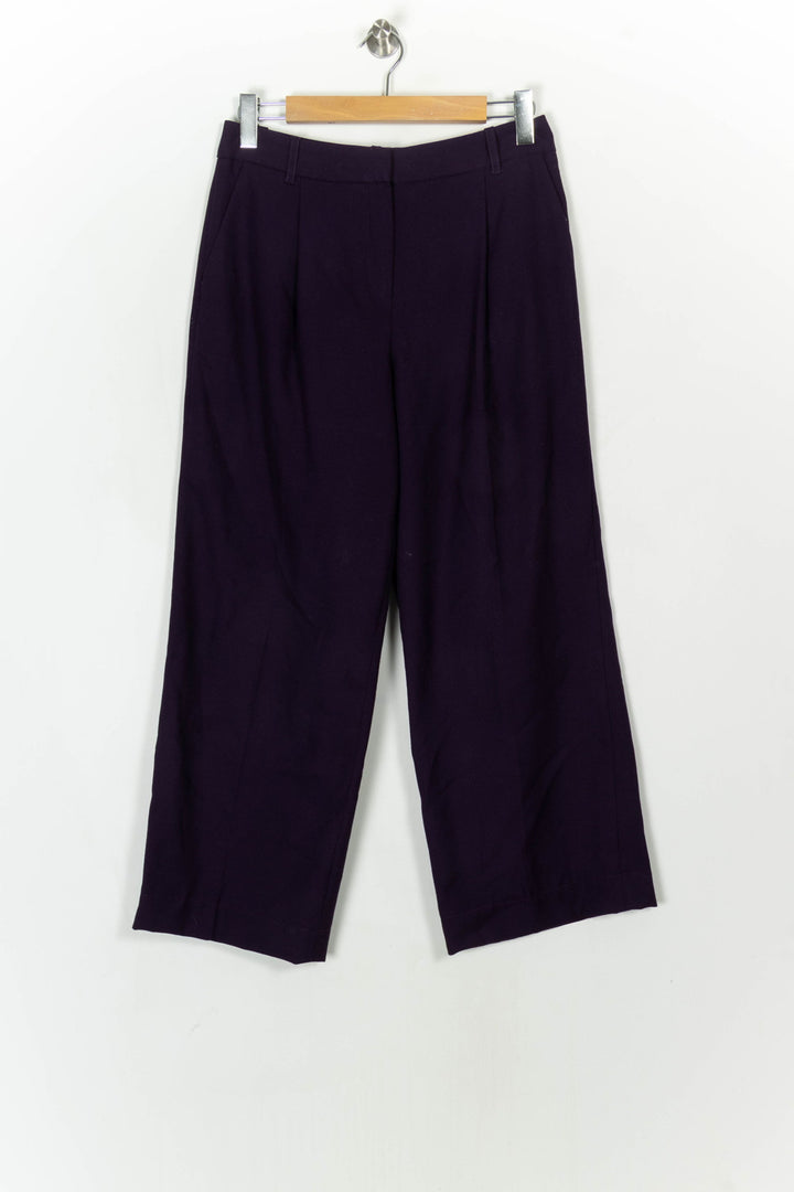 Pantalon Violet - Taille L/40 de la marque Caroll | PARAD121095 - Vendu par Paradigme - Image 2