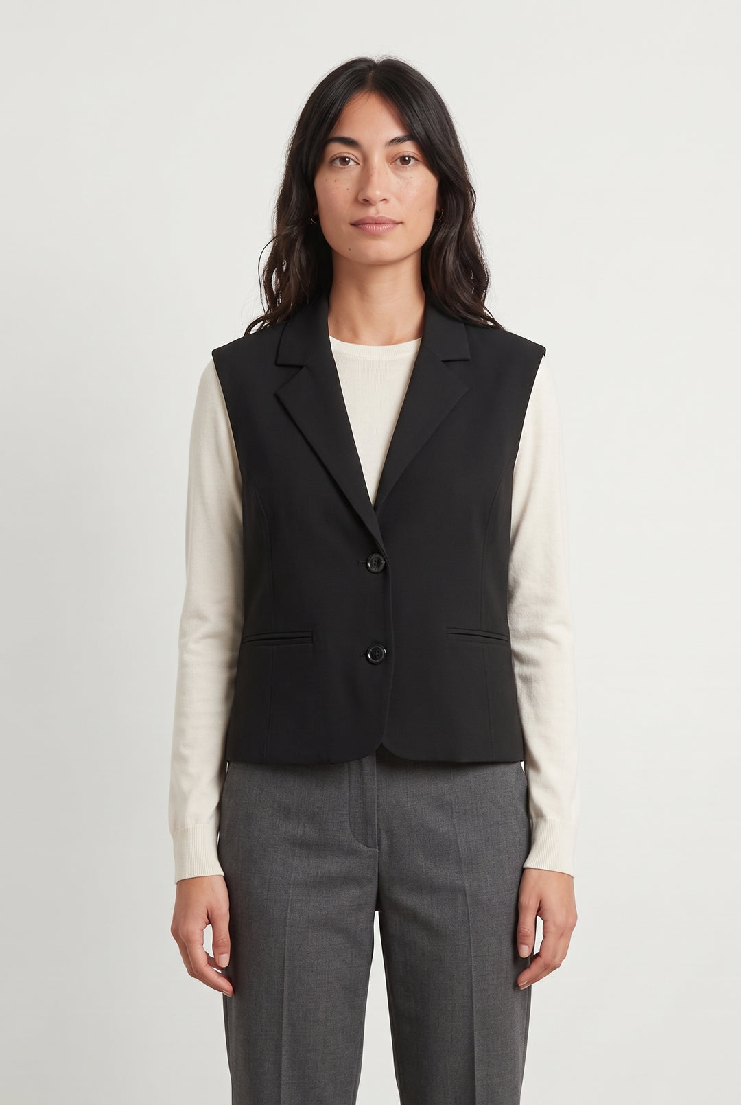 Gilet Noir - Taille XS/34 de la marque Indies | PARAD121108 - Vendu par Paradigme - Image 1
