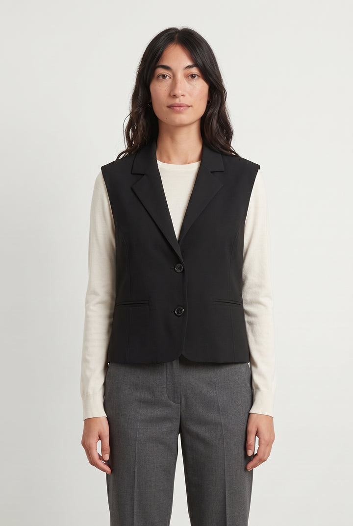 Gilet Noir - Taille XS/34 de la marque Indies | PARAD121108 - Vendu par Paradigme - Image 1