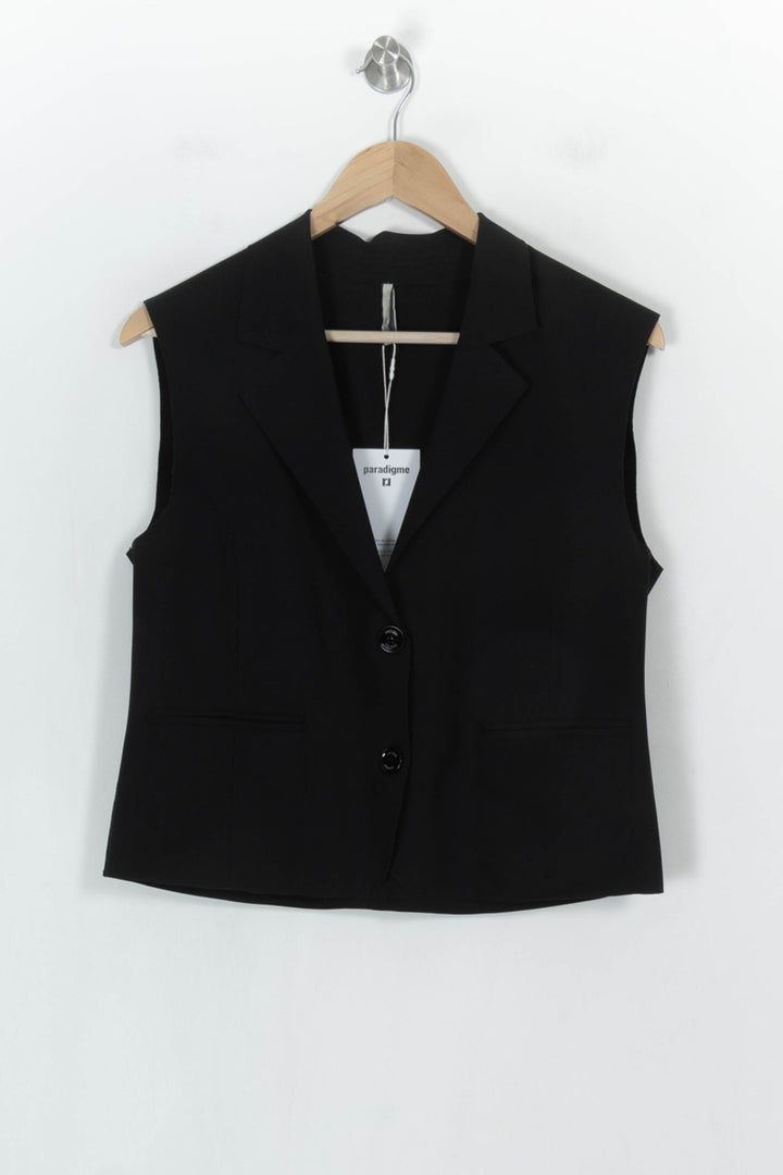 Gilet Noir - Taille XS/34 de la marque Indies | PARAD121108 - Vendu par Paradigme - Image 2