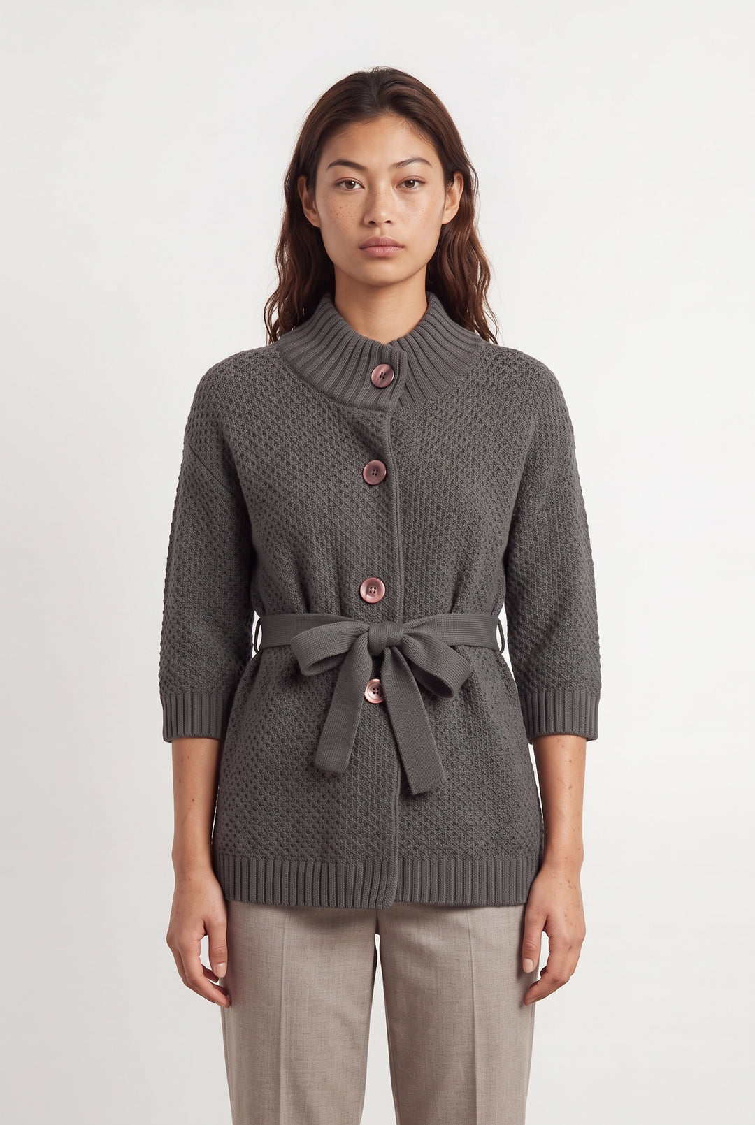 Cardigan Gris - Taille M/38 de la marque Derhy | PARAD121111 - Vendu par Paradigme - Image 1