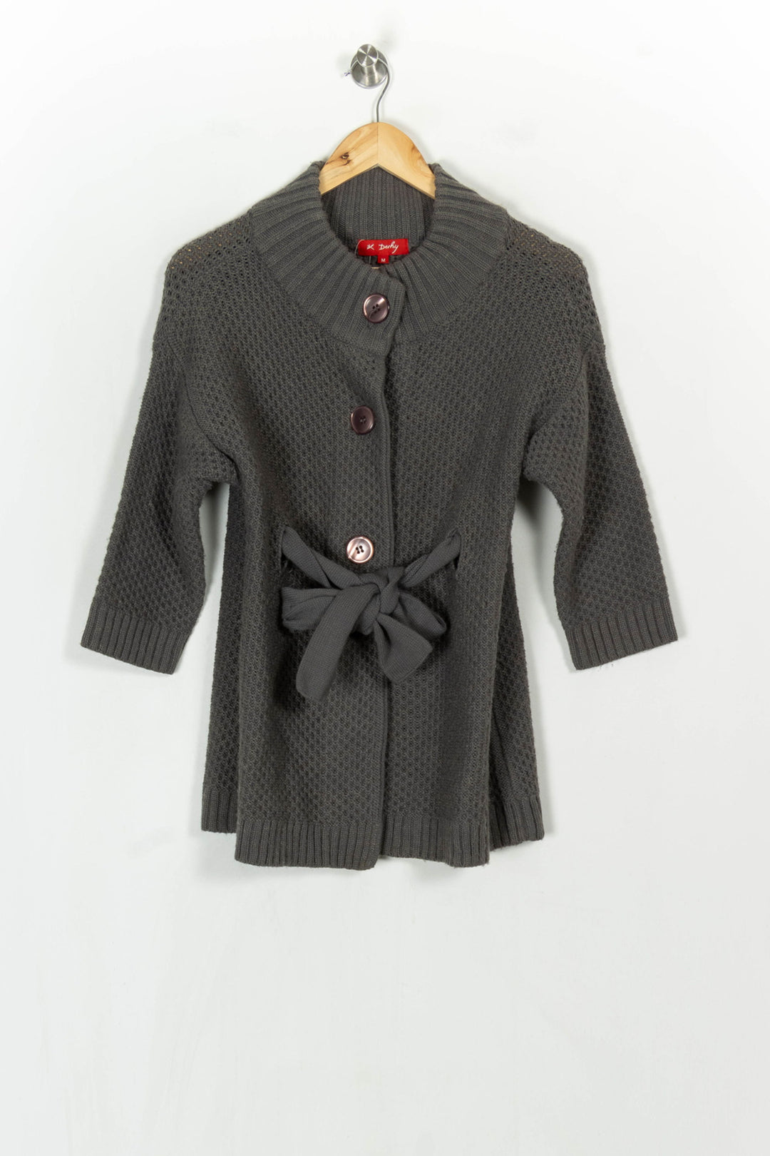 Cardigan Gris - Taille M/38 de la marque Derhy | PARAD121111 - Vendu par Paradigme - Image 2