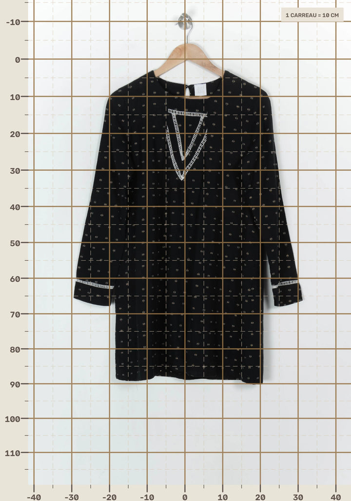 Robe Droite Noire - Taille S/36 de la marque Karl Marc John | PARAD121113 - Vendu par Paradigme - Image 4