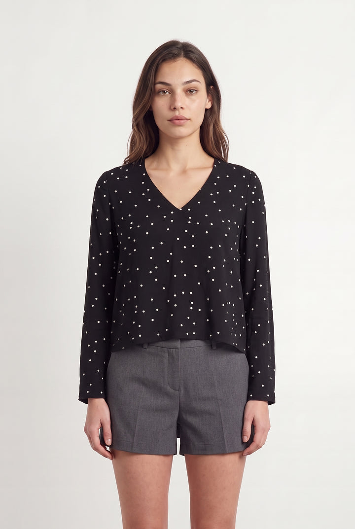 Blouse Noire et Blanche - Taille XS/34 de la marque Karl Marc John | PARAD121114 - Vendu par Paradigme - Image 1