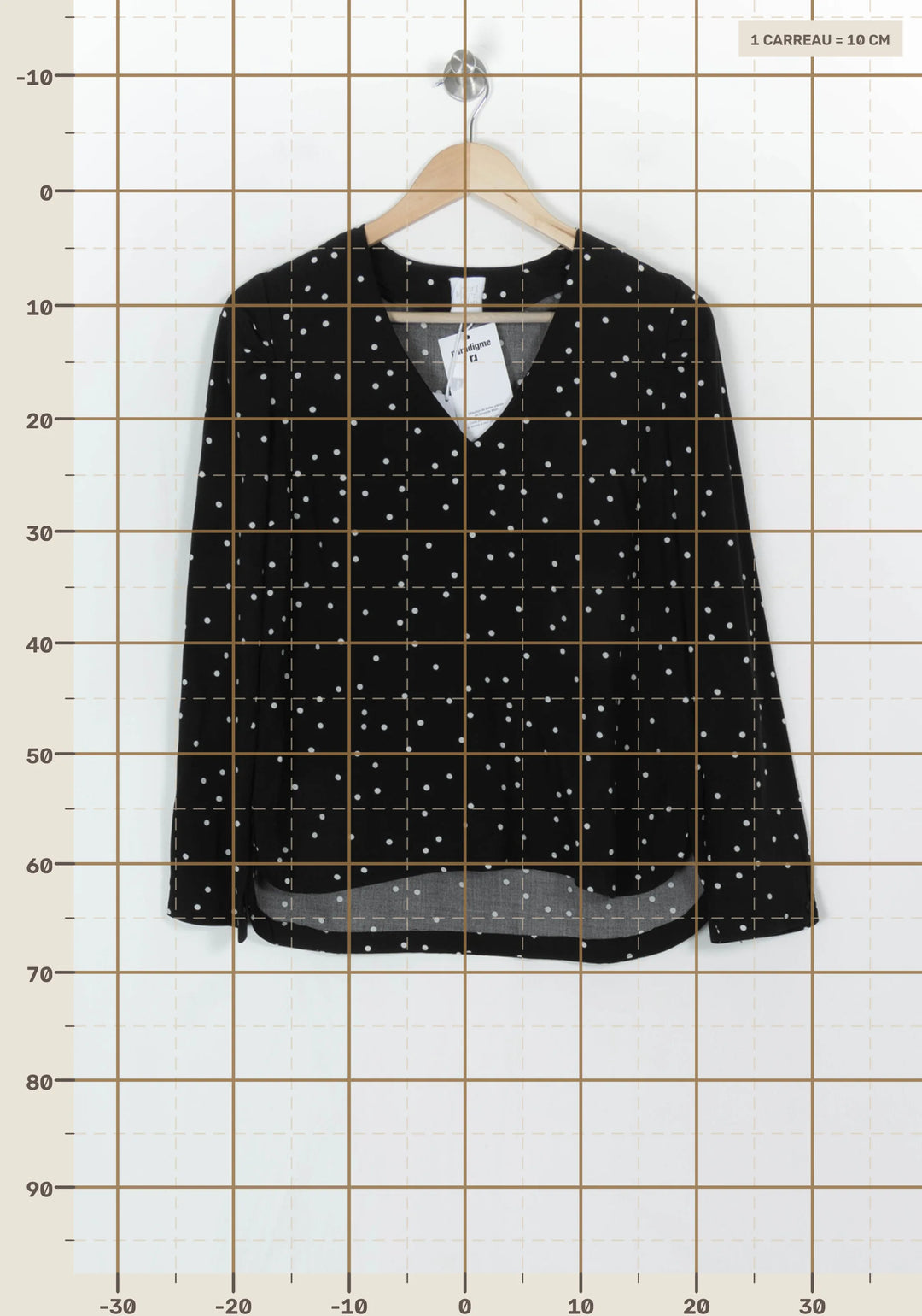 Blouse Noire et Blanche - Taille XS/34 de la marque Karl Marc John | PARAD121114 - Vendu par Paradigme - Image 4