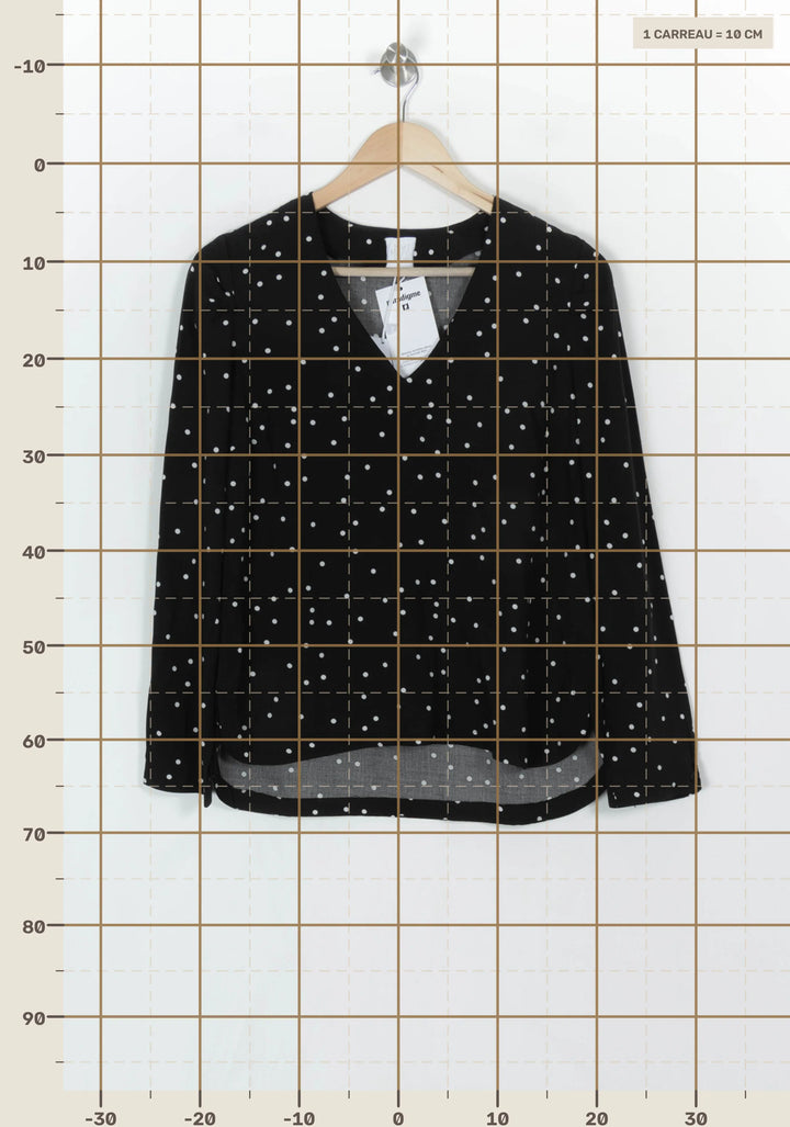Blouse Noire et Blanche - Taille XS/34 de la marque Karl Marc John | PARAD121114 - Vendu par Paradigme - Image 4