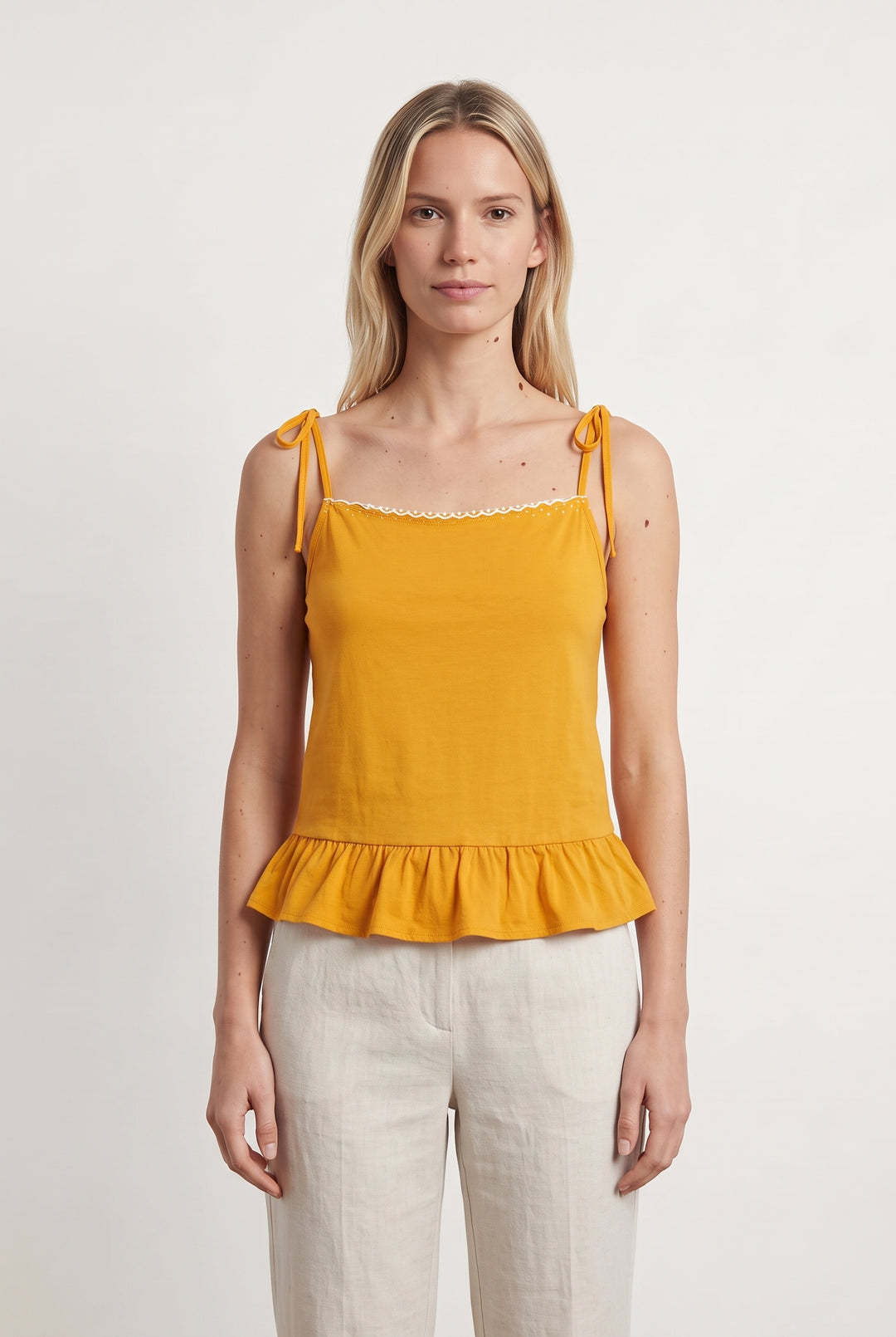 Débardeur Orange - Taille XS/34 de la marque Karl Marc John | PARAD121116 - Vendu par Paradigme - Image 1