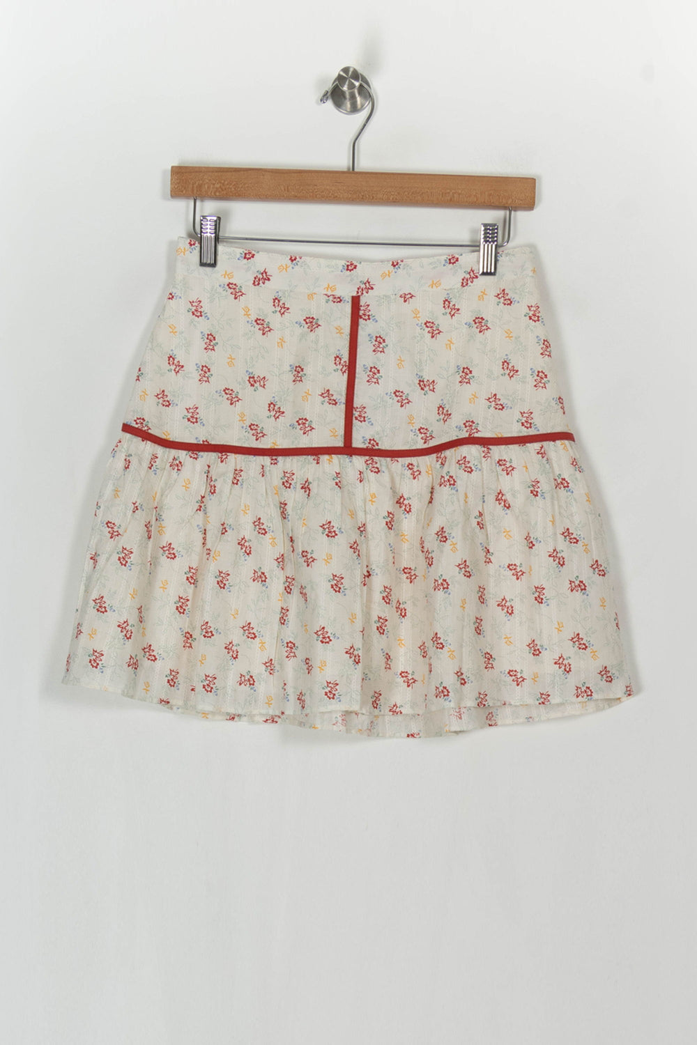 Jupe Courte Blanche et Rouge - Taille S/36 de la marque Karl Marc John | PARAD121119 - Vendu par Paradigme - Image 2