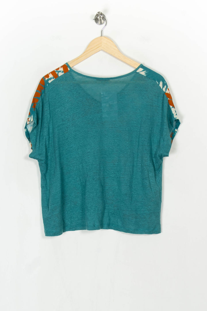 Tee-shirt Vert et Orange - Taille M/38 de la marque La Fée Maraboutée | PARAD121121 - Vendu par Paradigme - Image 5