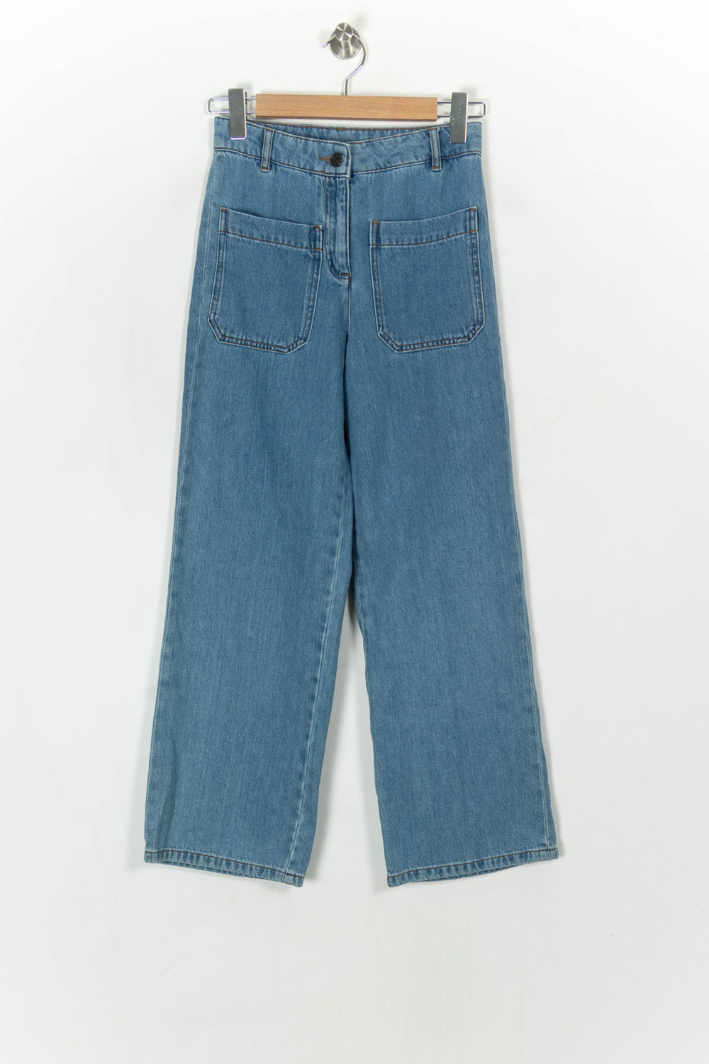Jean Large Bleu - Taille S/36 de la marque Vanessa Bruno | PARAD121122 - Vendu par Paradigme - Image 2