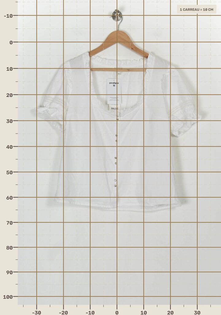 Blouse Blanche - Taille L/40 de la marque Balzac Paris | PARAD121125 - Vendu par Paradigme - Image 4