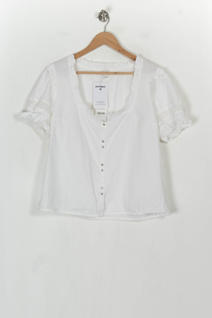 Blouse Blanche - Taille L/40 de la marque Balzac Paris | PARAD121125 - Vendu par Paradigme - Image 2