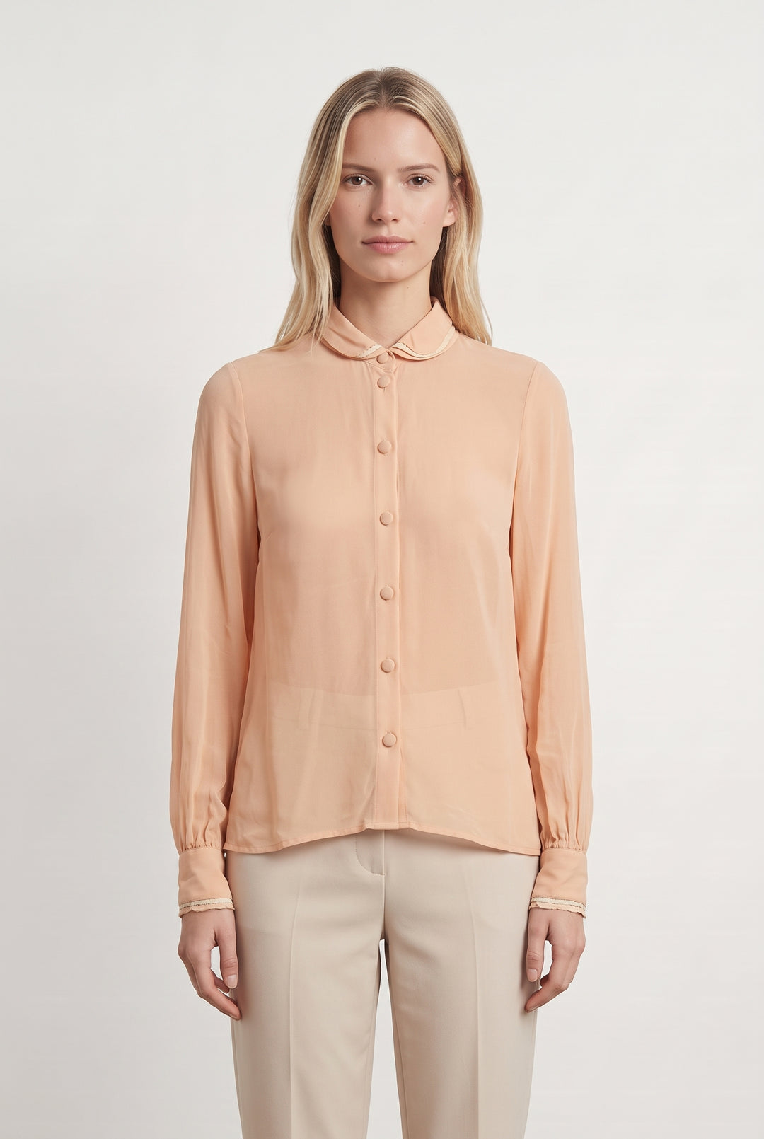 Chemise Rose - Taille S/36 de la marque Sézane | PARAD121126 - Vendu par Paradigme - Image 1