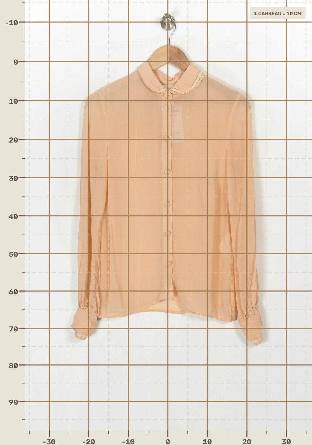Chemise Rose - Taille S/36 de la marque Sézane | PARAD121126 - Vendu par Paradigme - Image 4