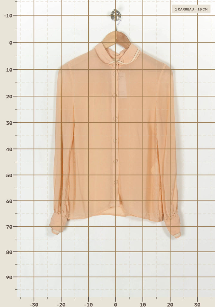Chemise Rose - Taille S/36 de la marque Sézane | PARAD121126 - Vendu par Paradigme - Image 4