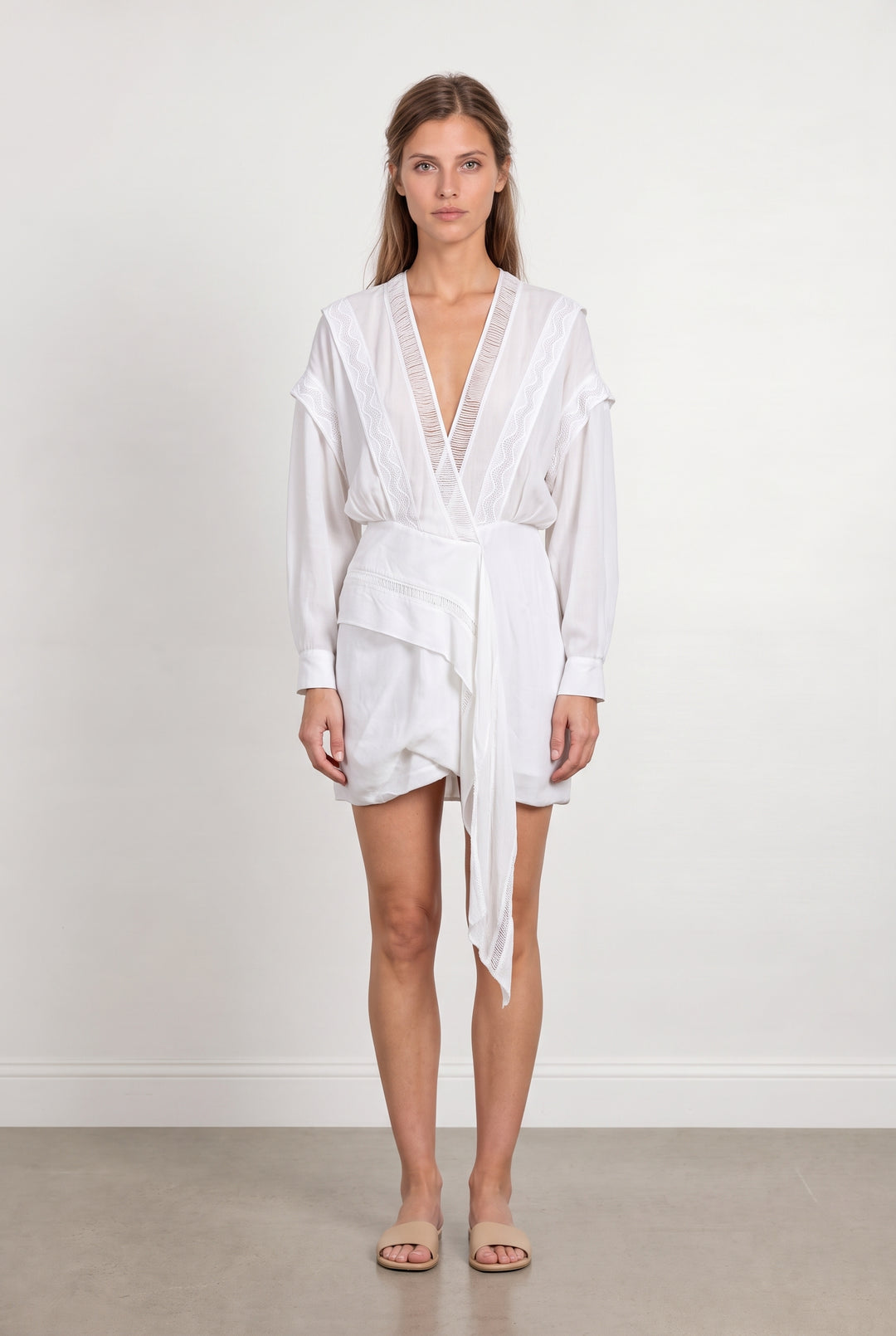 Robe Courte Blanche - Taille M/38 de la marque IRO | PARAD121127 - Vendu par Paradigme - Image 1