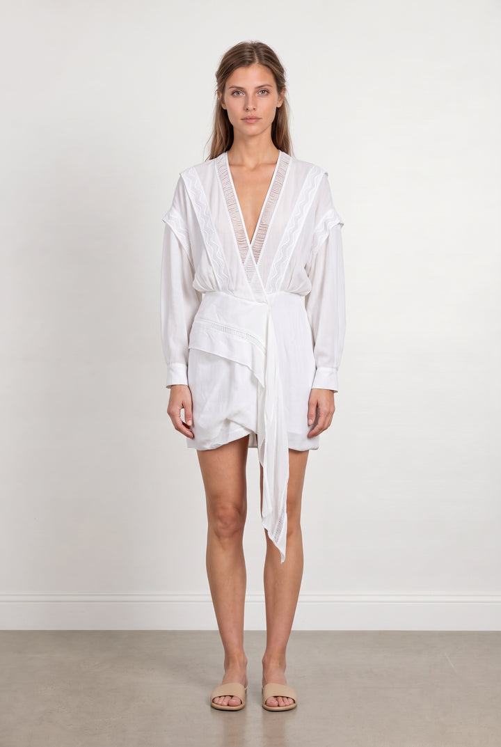 Robe Courte Blanche - Taille M/38 de la marque IRO | PARAD121127 - Vendu par Paradigme - Image 1