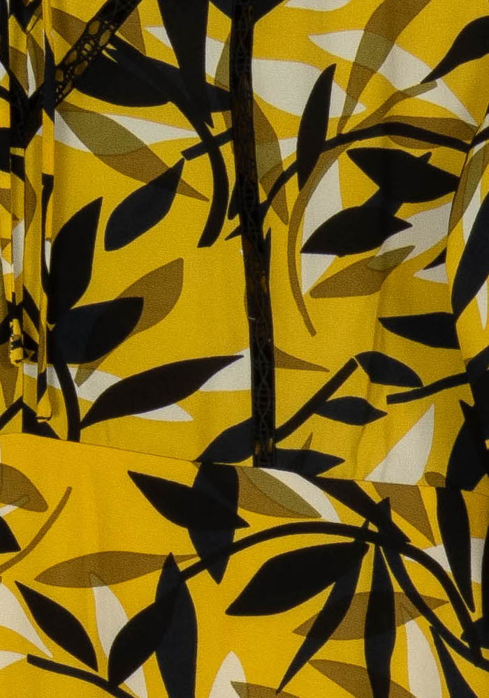 Robe Imprimée Jaune et Noire - Taille M/38 de la marque Grace &amp; Mila | PARAD121133 - Vendu par Paradigme - Image 3
