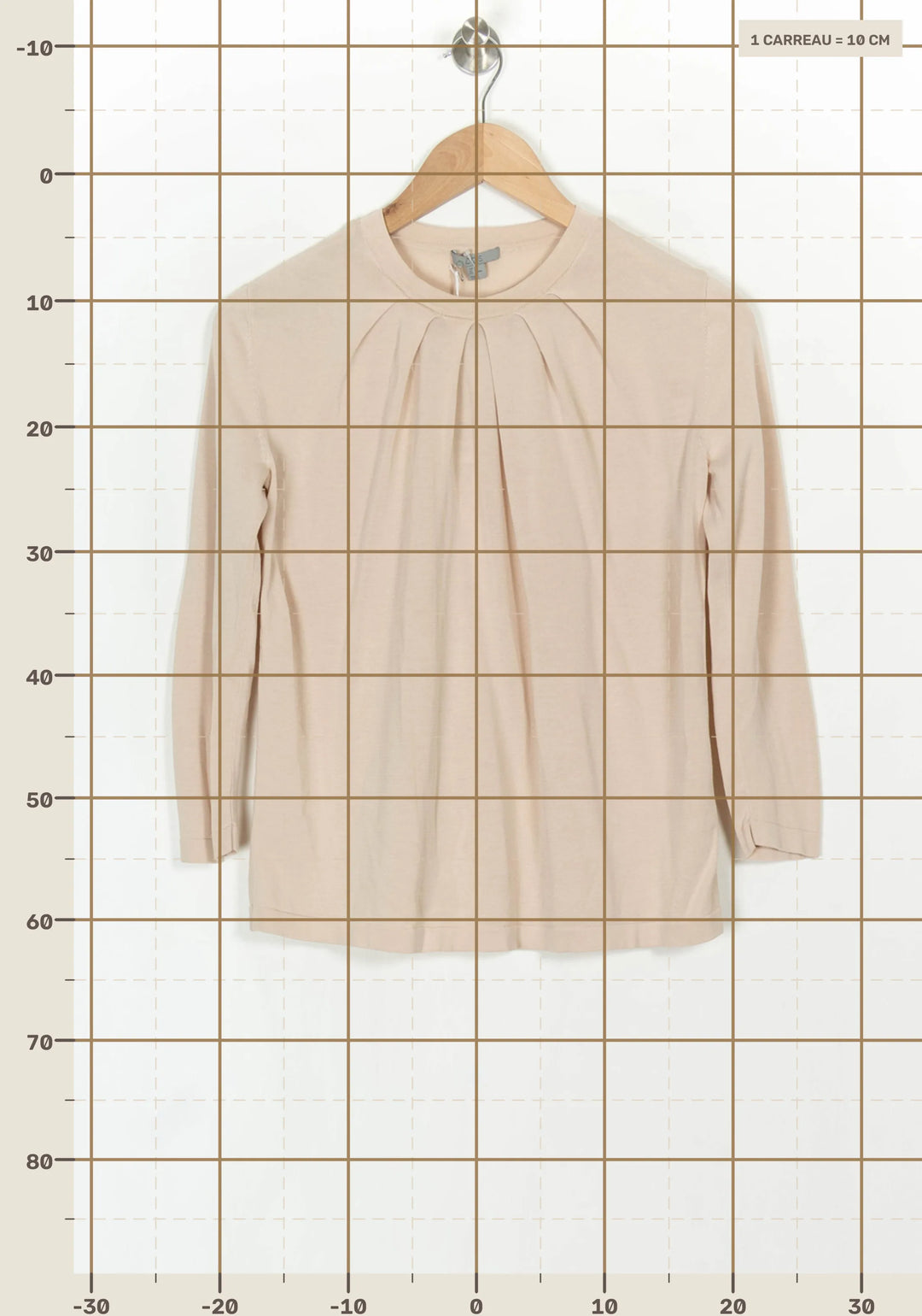 Pull Beige - Taille XS/34 de la marque COS | PARAD121134 - Vendu par Paradigme - Image 4