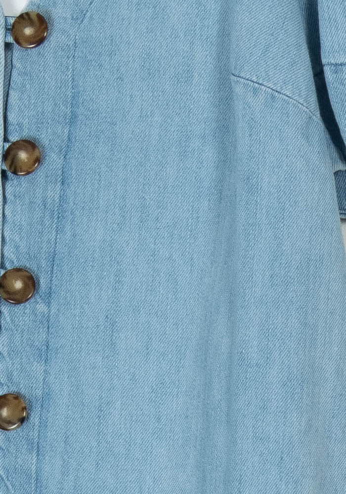 Robe Chemise Bleue - Taille S/36 de la marque Sézane | PARAD121135 - Vendu par Paradigme - Image 3