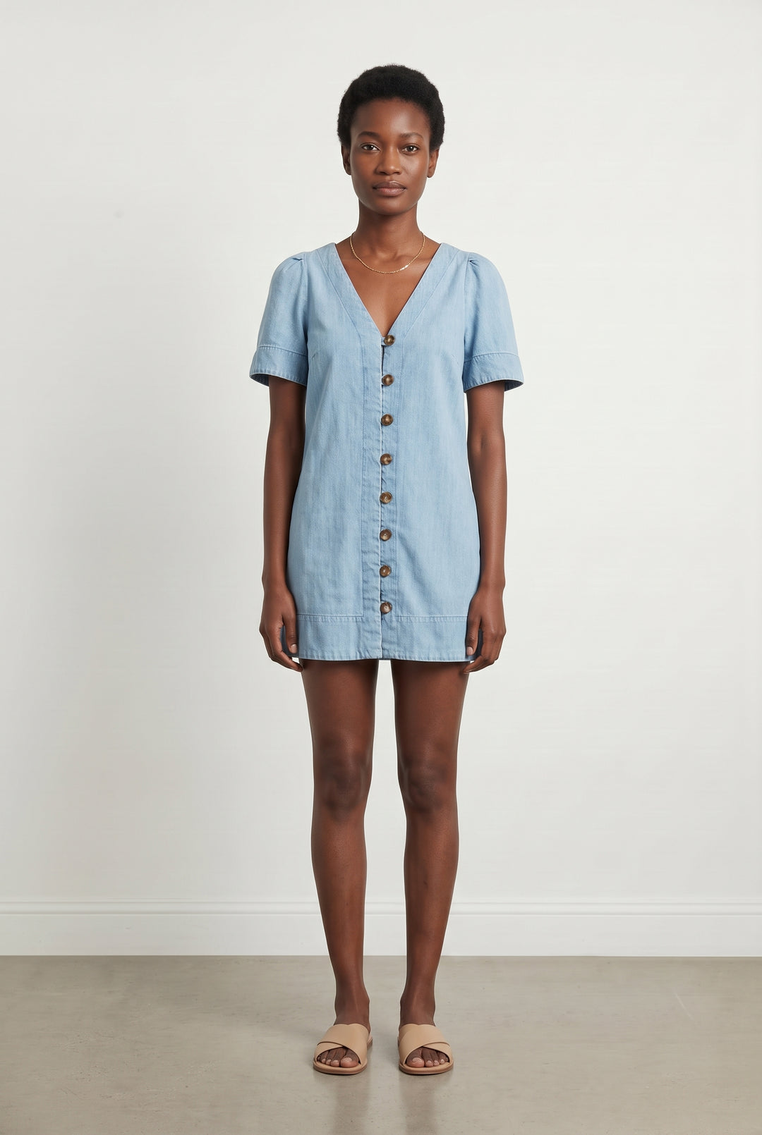 Robe Chemise Bleue - Taille S/36 de la marque Sézane | PARAD121135 - Vendu par Paradigme - Image 1