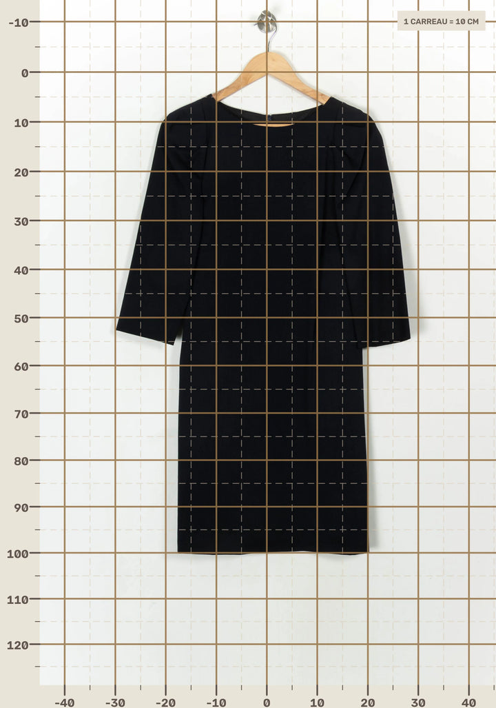 Robe Midi Bleue - Taille S/36 de la marque Tara Jarmon | PARAD121137 - Vendu par Paradigme - Image 4