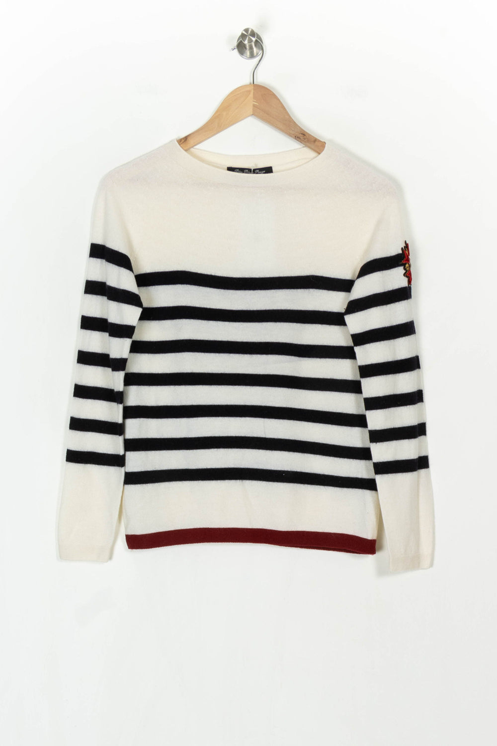 Pull Rayé Blanc et Noir - Taille M/38 de la marque Bleu Blanc Rouge | PARAD121142 - Vendu par Paradigme - Image 2