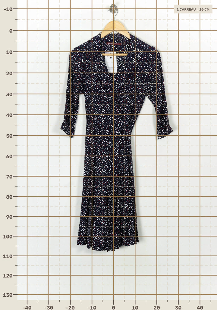 Robe Midi Bleu et Blanc - Taille S/36 de la marque Comptoir des Cotonniers | PARAD121145 - Vendu par Paradigme - Image 4