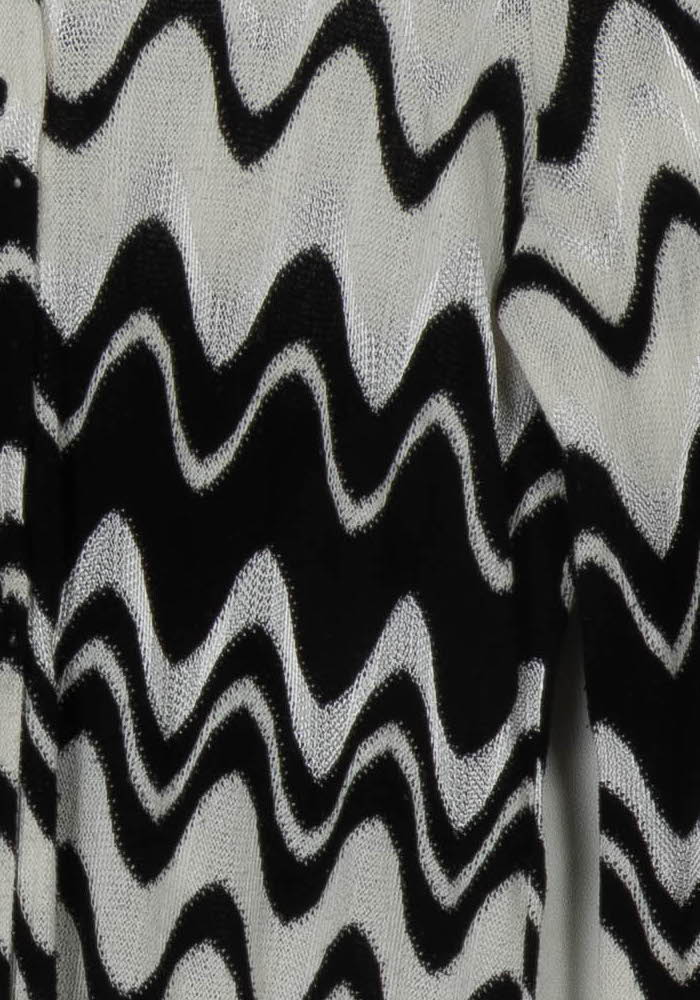 Gilet Long Noir et Blanc - Taille M/38 de la marque Indies | PARAD121151 - Vendu par Paradigme - Image 3